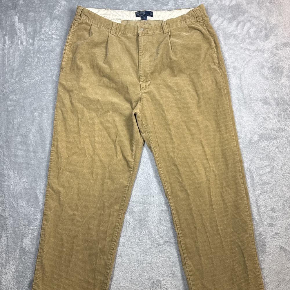 Polo Ralph Lauren Hammond Corduroy Pants Men 40X36 (Fits 39X35) Bleach Stains